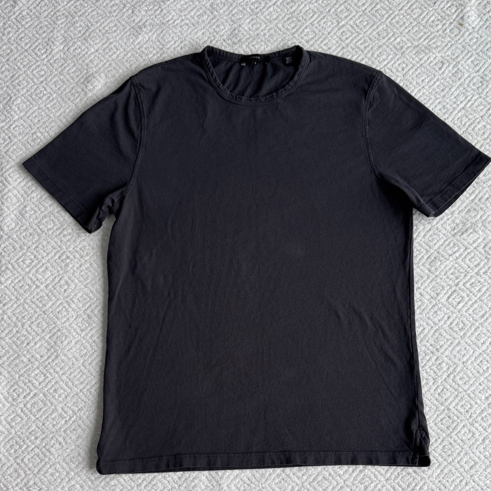 Vince Men's Charcoal Short Sleeve Tee Sz M 100%Cotton